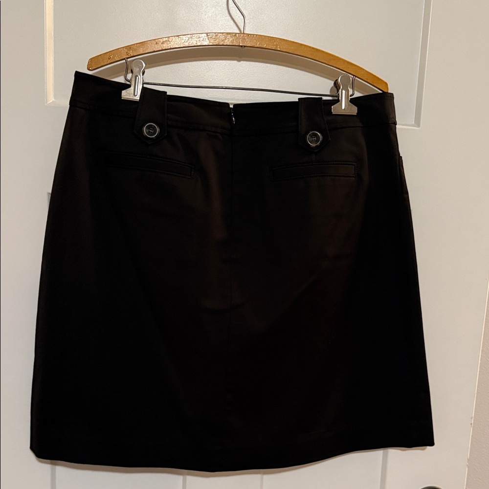 White House Black Market Black A-Line Skirt - Picture 2 of 3
